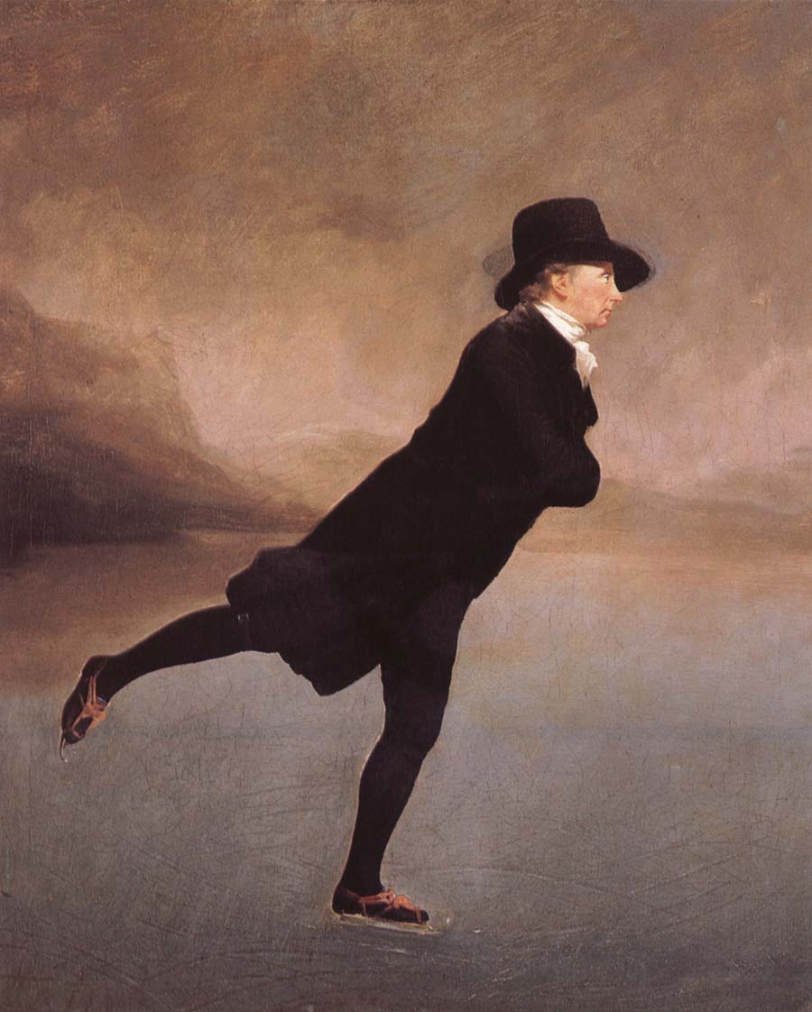 Sir Henry Raeburn Pastor Robert Walker pa skridskotur